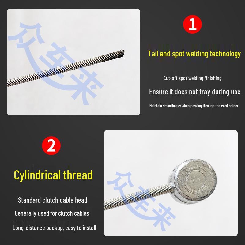 Universal Motorcycle Emergency Brake, Throttle, and Clutch Cable Repair Kit for Off-Road MX