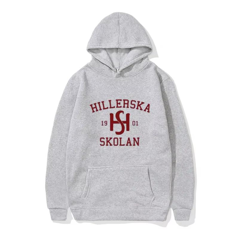 Young Royals Hillerska Skolan Felpa con cappuccio Hillerska Skolan Felpa con cappuccio unisex Felpa con cappuccio grafica Pullover a maniche lunghe Tv Show Tops