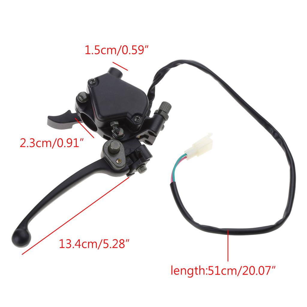 20mm 7/8'' Universal Motorcycle Right Front Brake Clutch Master Cylinder Clutch Lever for 250cc Dirt Bike Moped Scooter