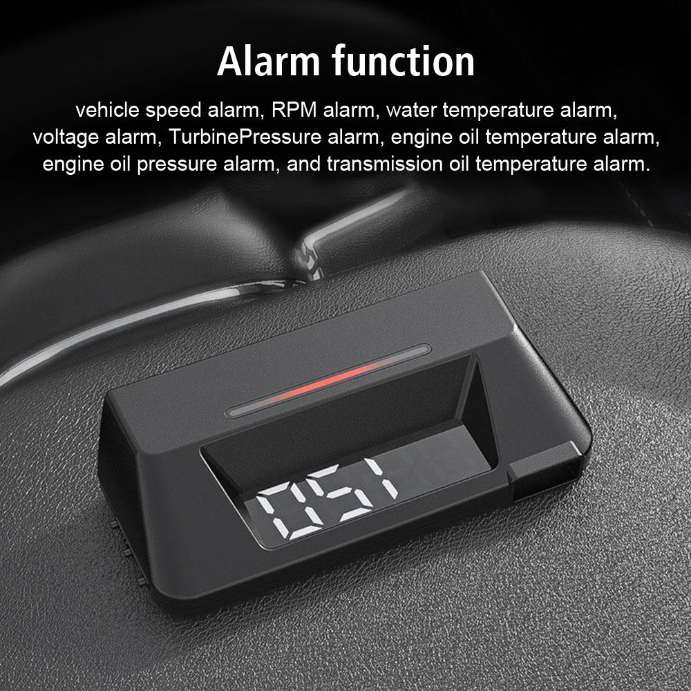 Water Temp S100 HUD Speed Projector Digital Display Overspeed Multifunctional Voltage Car Head Up Display Security Alarm