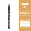 6/1pcs Chrome Pen Marker Reflective Mirror Electroplating Paint Repair Marker For Rock Ceramic Glass 0.8/1/2mm Nib Art Craftwork