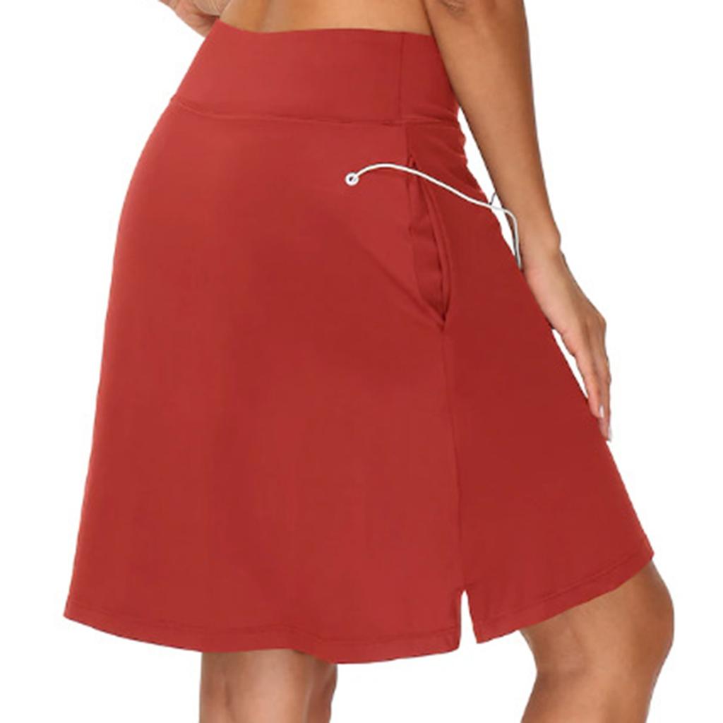 Lässiges Sportkleid für Damen mit Taschen, Modischer Schlitzrock
