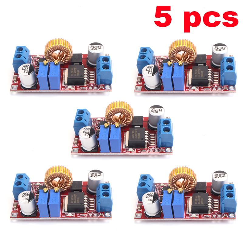 XL4015 5A 75W Buck Converter Module DC 4-38V to 1.25-36V Step Down Power Supply for LED Driver Solar Motor Controller UPS DIY