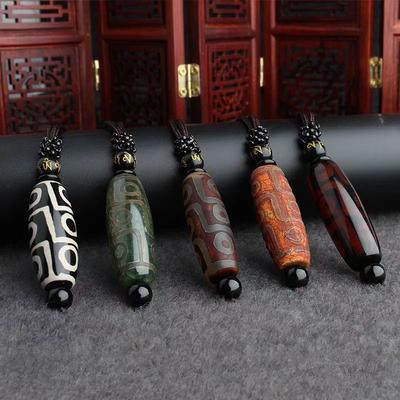 Xizang Nine Eye Sky Beads Vintage Versatile Tibetan Buddha Beads Pendant
