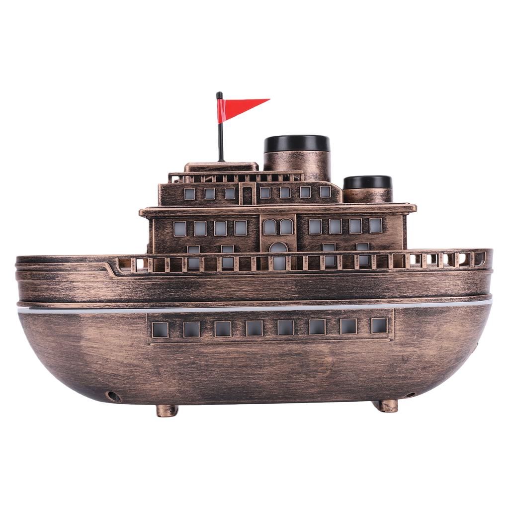 300ML Cruise Ship Essential Oil Diffuser Auto Shut-Off Air Humidifier with 7-Color LED Lights 2H/4H Timer for Home Office
