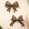 Bowtie Shape Leopard Bow Wall Shelf INS Hanging Jewelry Organizers  Bedroom