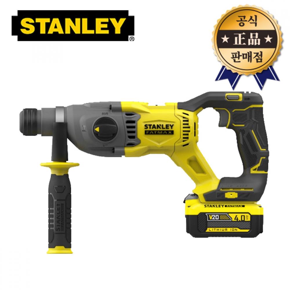 

Перфораторная дрель Stanley SBH900M2K, бесщеточная, 20 В, SDS Plus, аккумулятор 4 Ач, в комплекте