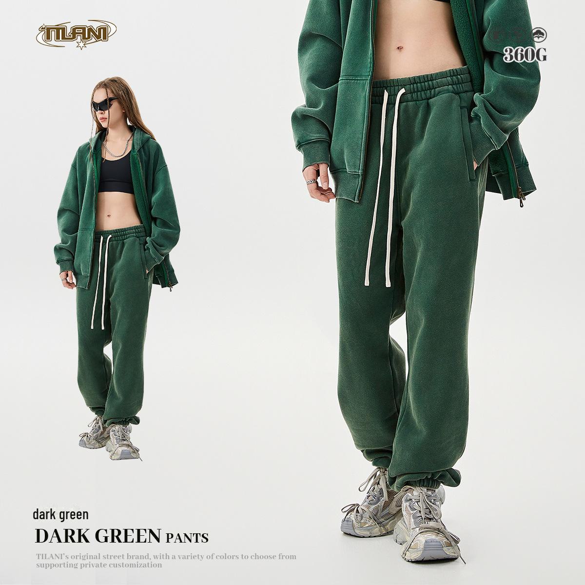 

Комплект из мужской толстовки с капюшоном и спортивных штанов TILANI — модный зимний комплект из двух предметов с плюшевой подкладкой Large