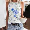 3D Printed Vest Women's Casual Round Neck Vest