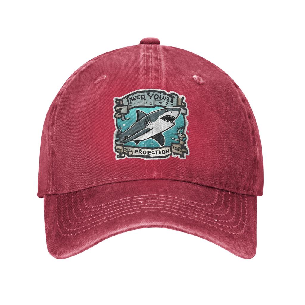 Shark screams Baseball Caps Peaked Cap Protection Animal  Sun Shade Hats for Unisex