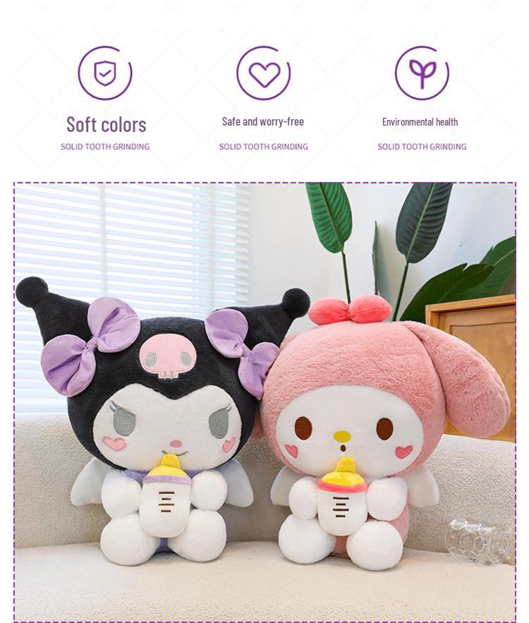 Kuromi & My Melody Plush Doll for Girls - Sleep Pillow Gift