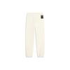 Li Ning Badfive Graphic Print Cuffed Loose Knit Sports Pants Men Bottoms Off-White AKLTB37-3