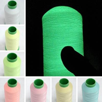 Linha de bordado luminosa que brilha no escuro Linha de costura DIY Linha de ponto cruz feita à mão Linha de poliéster leve