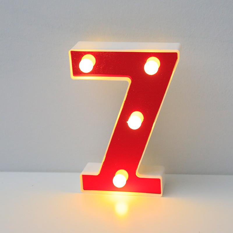 Red LED Letter Light for Parties and Proposals