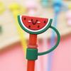 Cartoon Straw Sealing Tools Silicone Straw Tips Drinking Dust Splash Proof Plugs Cover Creative Cup Accessories 6-8mm