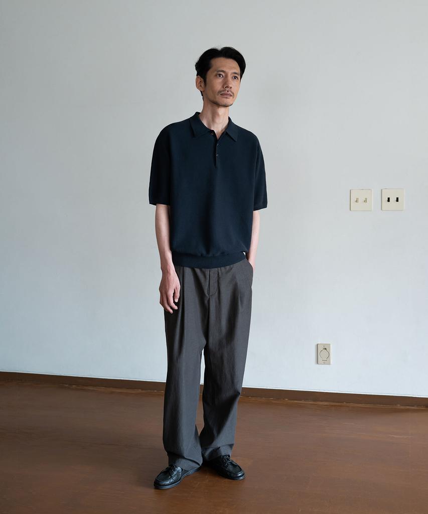 BLANKROOM Torren Poloshirt Strick_Marine