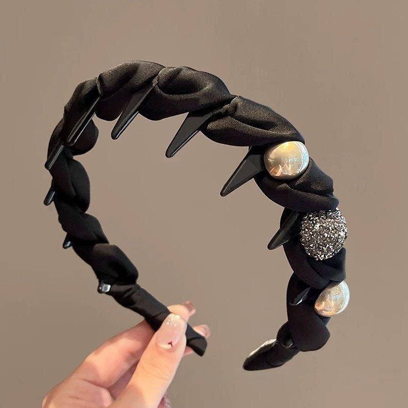 

1 шт. Волна Волос Увеличение Объема Аксессуар Для Волос Новый Стиль Бархатная Широкополая Блестящая Галактика Повязка На Голову Для Женщин A3