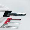 2026 3D Aluminum Alloy Supercharged Logo Car Rear Trunk Fender Emblem Badge Stickers Decal for wsx1 A3 A4 A5 A6 A7 A8 Q3 Q5 Q7