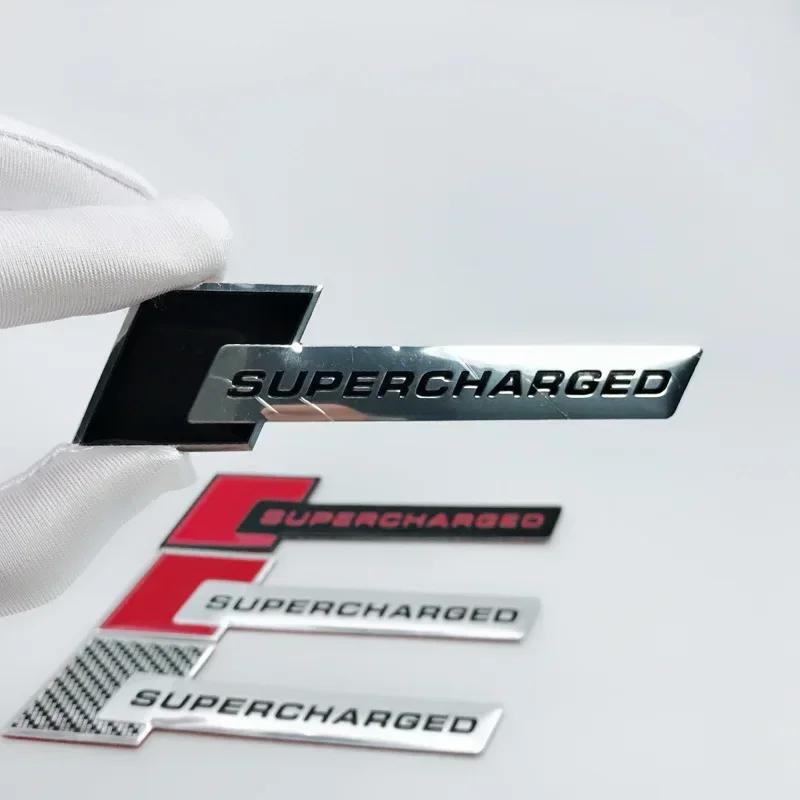 2026 3D Aluminum Alloy Supercharged Logo Car Rear Trunk Fender Emblem Badge Stickers Decal for wsx1 A3 A4 A5 A6 A7 A8 Q3 Q5 Q7