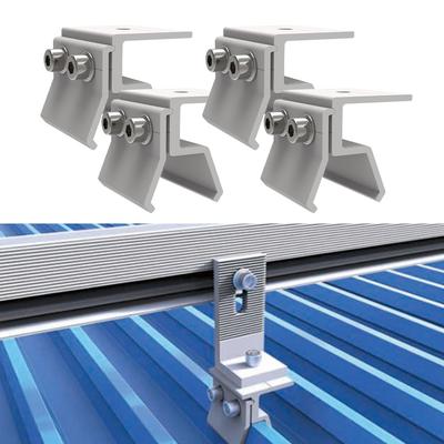 Solar Panel Bracket Seam Clamp Fixing PV Mounting Standing Seam Clamp Solar Module Mounting Support Racking Solar Power Supplies