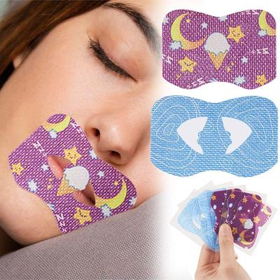 20 Unidades Anti Ronco Pare de Roncar Fita para Fechar a Boca Auxílio para Dormir Adesivos para Cuidados com a Saúde Respiratória Fita para Dormir para Conforto Bucal