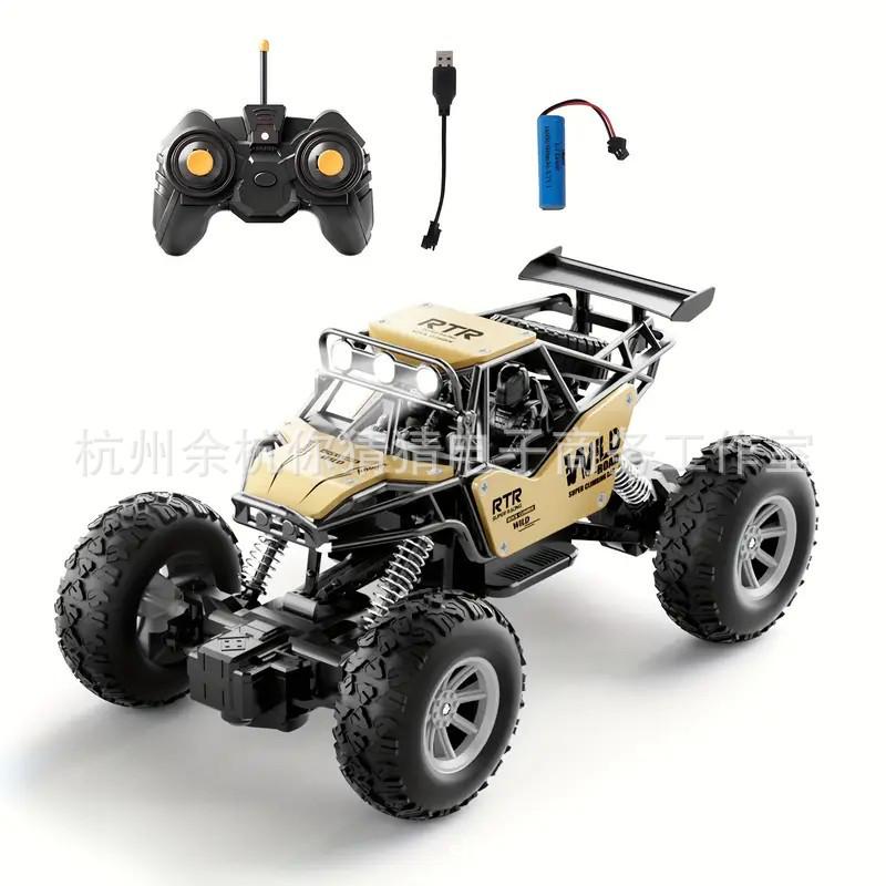 Alloy Remote Control Off-Road Racing Car - High-Speed, Rechargeable 4WD for Kids