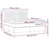 VidaXL Sommier à Lattes de Lit avec Matelas et LED, Lit Rembourré, Lit Double, Lit Adulte de Chambre à Coucher Intérieur, 3135133