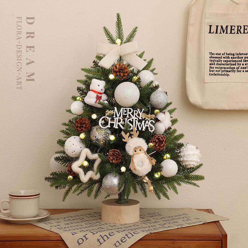 Mini Encrypted PVC Christmas Tree with Lights - DIY Kit