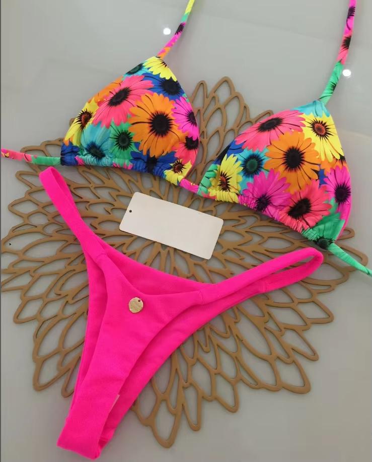 Neuer Bikini Damen Badeanzug Strandurlaub Bademode Leopardenmuster Sexy Bikini Set Strandbekleidung Badeanzug String Badeanzug Biquinis