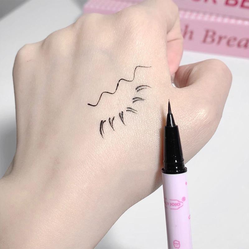 Black Liquid Eyeliner Eye Make Up Super Waterproof Long Lasting Eye Liner Easy To Wear Lying Silkworm Pen Makeup Cosmetics Tools