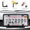 Transparent License Plate Cover And Frames, 2Pack Grey Clear Front And Rear License Plate Holder With Screws & Caps, Unbreakable Car Licence Plate
