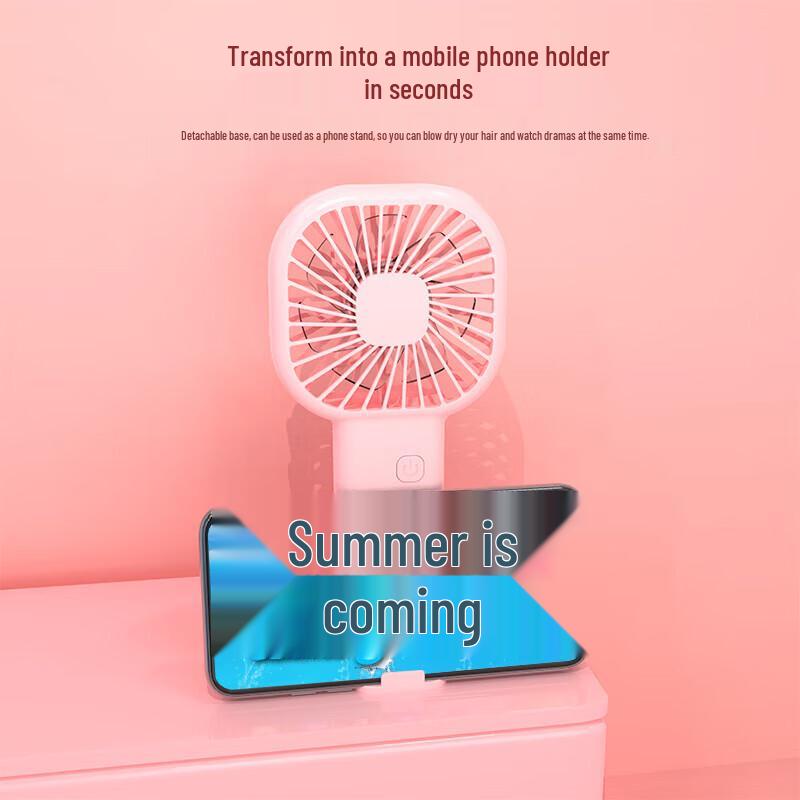GEERSINUO Portable Handheld Fan with Phone Stand