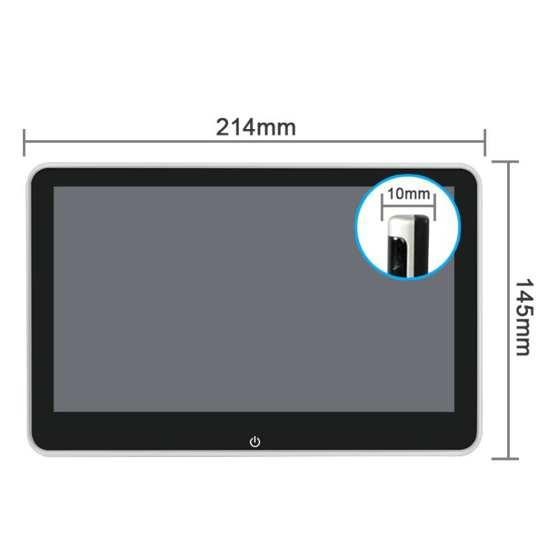 Εξωτερική οθόνη αφής MP5 Εμφάνιση προσκέφαλου αυτοκινήτου Universal πίσω σύστημα ψυχαγωγίας