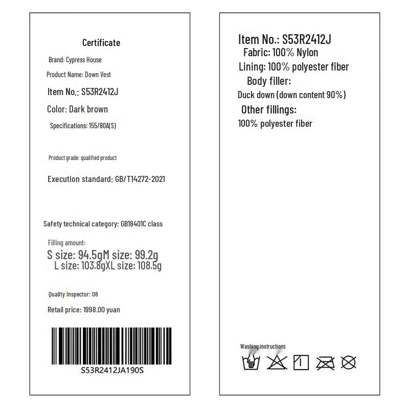 Damen Weste mit Stehkragen, mittellang, 90% Daunen