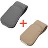 Sunglasses Holder For Car Sun Visor Leather Eyeglass Holder Ticket Card Clip Magnetic Car Glasses Holder Car Visor Accessories