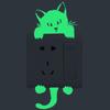 8Pcs/set New Luminous Cartoon Switch Sticker Glow in the Dark  Wall Sticker Decoration Fluorescent C