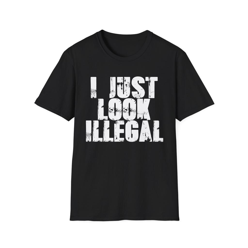Men'S Funny T-Shirt I Just Look Illegal Unisex Softstyle Tee, Gift For Him Her