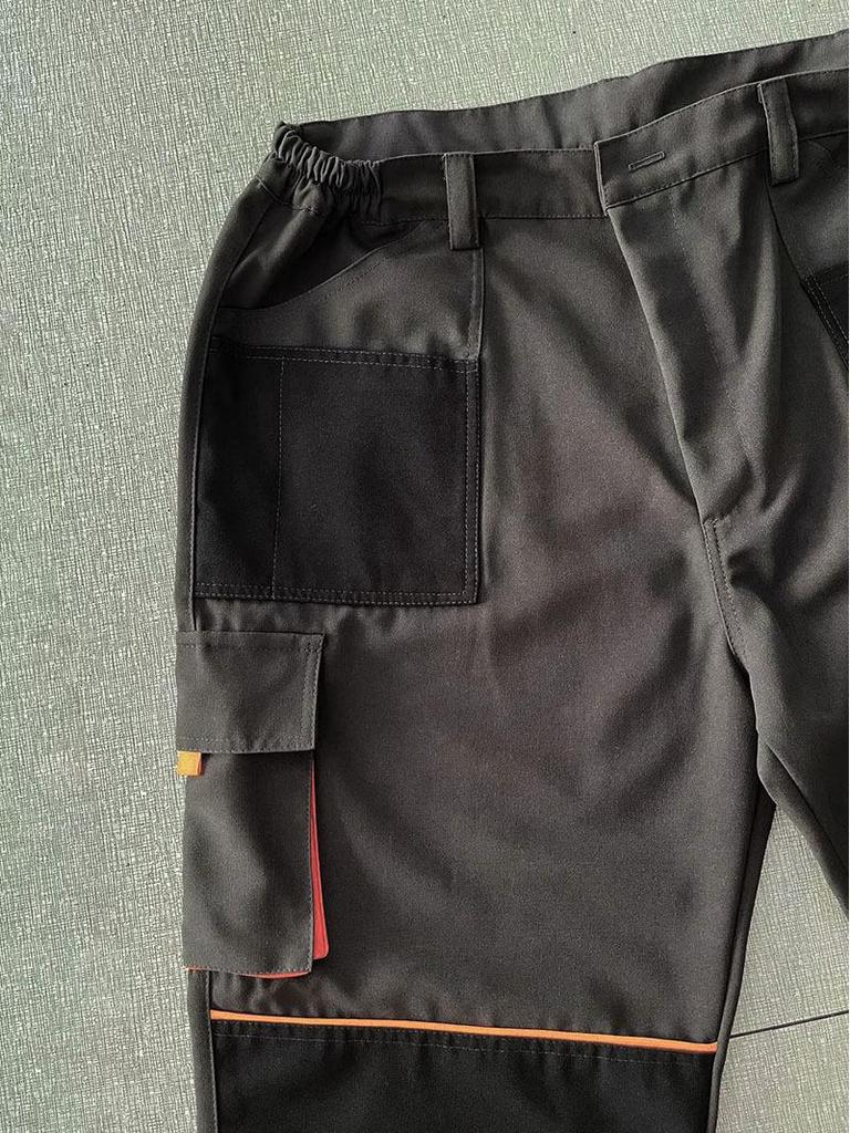 Men's Multi-Pocket Workwear Set: Wear-Resistant, Automotive Repair Jumpsuit with Logo