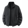 Outdoor Velvet Padded Jacket Men's Autumn and Winter New High-end Leisure Equipment Stand Collar Loose Sports Jacket