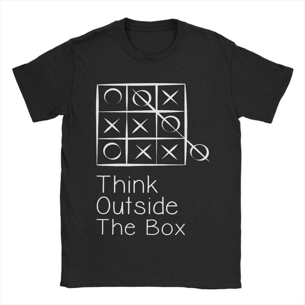 Unisex Unisexs Think Outside the Box Nerd Geek Computer Science T Shirt 100 Cotton Clothing Awesome Round Neck Tees TShirt