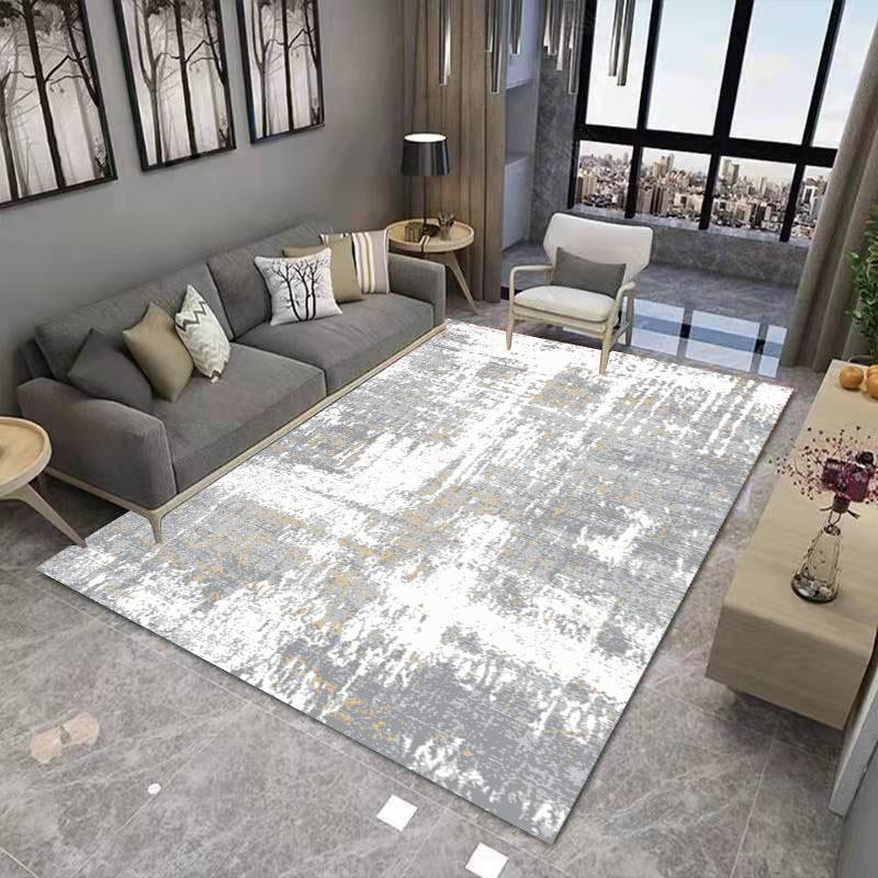 Chinese Ink Painting Living Room Decoration Carpet Abstract Art Geometric Bedroom Large Area Carpet
