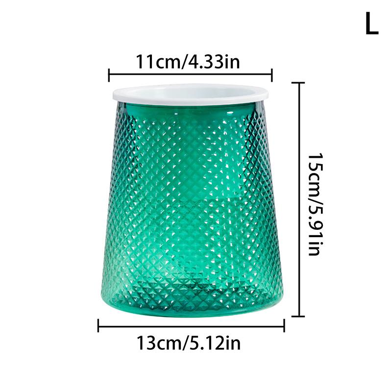 

Self Watering Plastic Flower Pot Double Layer Hydroponics Plants Bonsai Pot Vases Succulent Potted Home Office Decor For Garden+ (Green,S) зелёный
