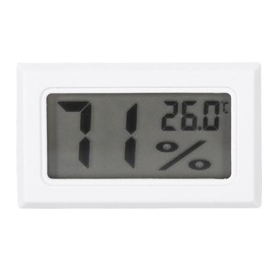 Digitales LCD-Hygrometer, Innenthermometer, Luftfeuchtigkeitsmonitor für Zuhause, Büro, Gewächshaus (Weiß)