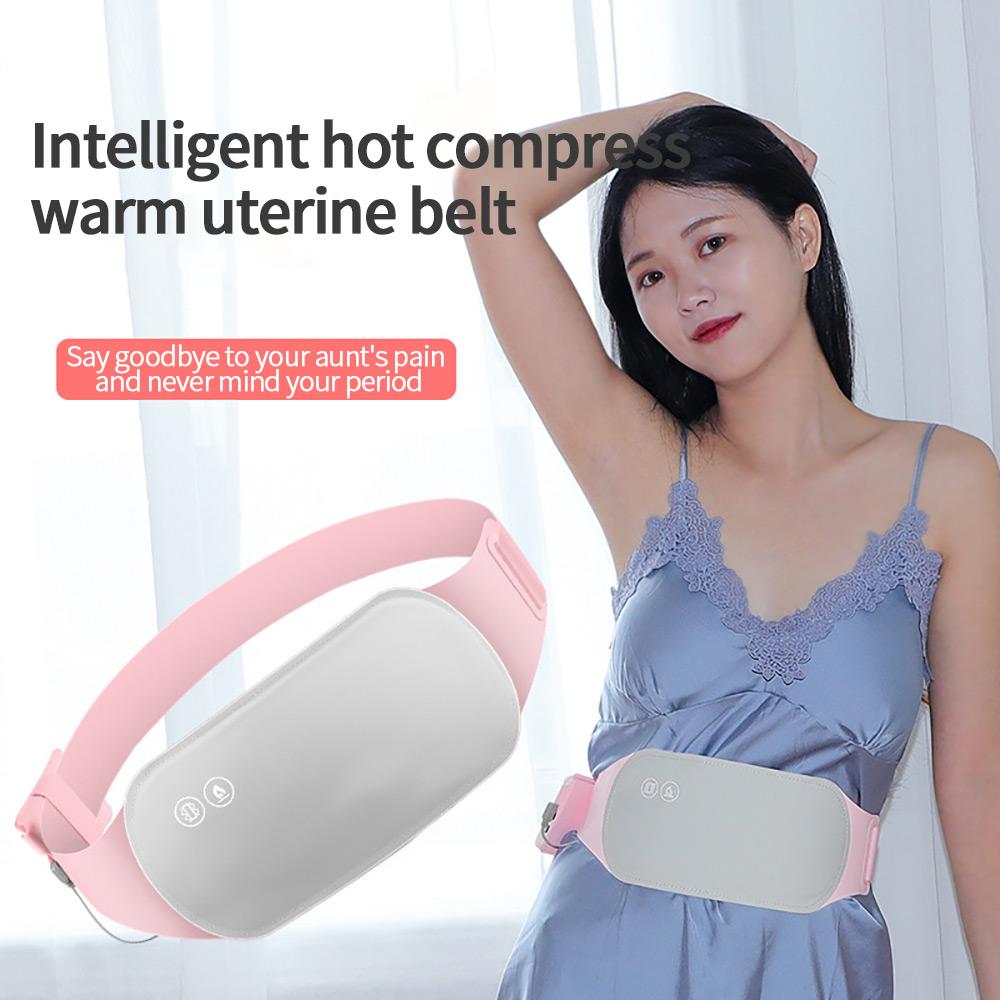 Uterus Heating Belt USB Power Bank Hot Compress Stomach Warm Menstrual Stomachache Massager for Ladies Health Care