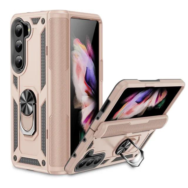For Samsung Galaxy Z FOLD 6 4 5 5G Case Luxury Armor Shockproof Phone Case For ZFOLD6 ZFOLD4 ZFOLD5 Back Cover