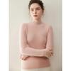 Light & Soft Pure Cashmere Women's Sweater – Half-High Neck, Seamless Knit, Slim Fit, Knitted Base Layer