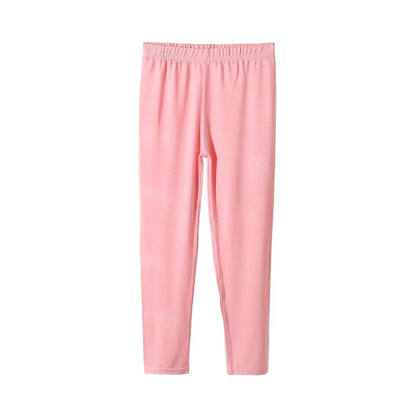 Girls' Modal Leggings for Spring/Summer - Black or White Dance Pants, Medium/Large Sizes