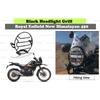 "Rejilla de Faro Negra Para Royal Enfield New Himalayan 450"