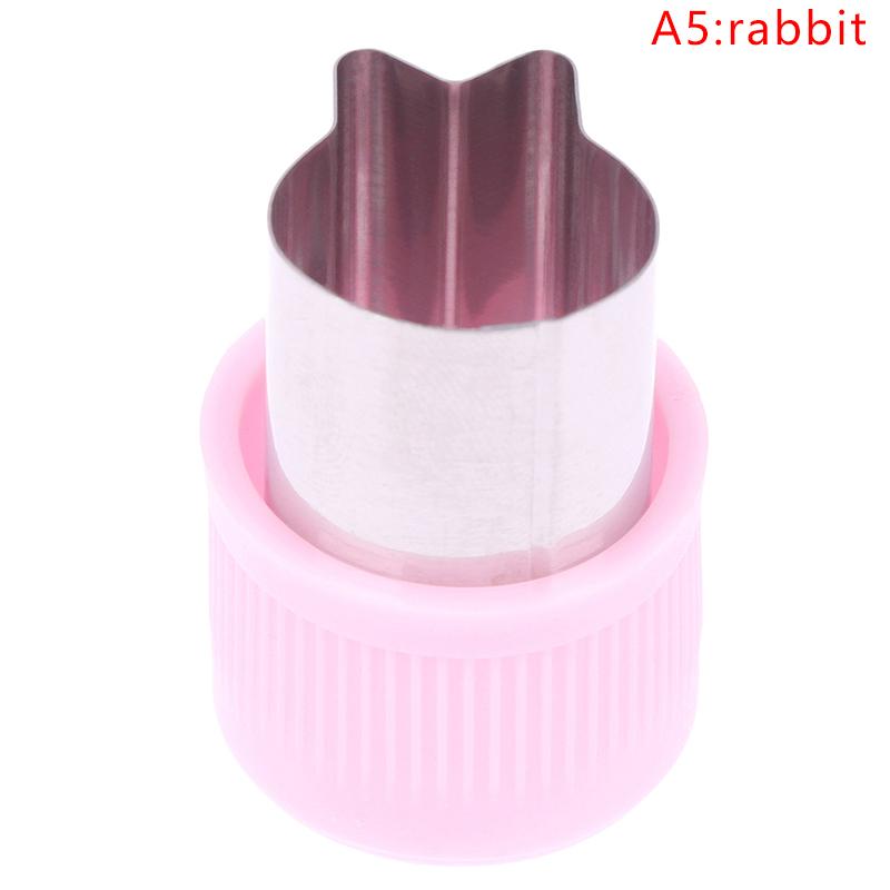 

1 шт. Различные формы Овощерезка Пластиковая ручка Портативные кухонные инструменты Розовый Нержавеющая сталь Форма для нарезки фруктов Кухонные гаджеты A5