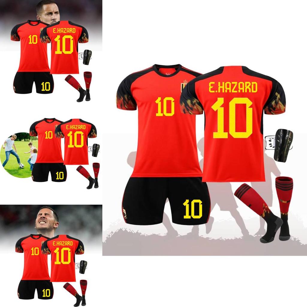 New Belgium Heimfußballtrikot Deb Bruyne 7 Und Lukaku 9 WM 2022 Trikot
